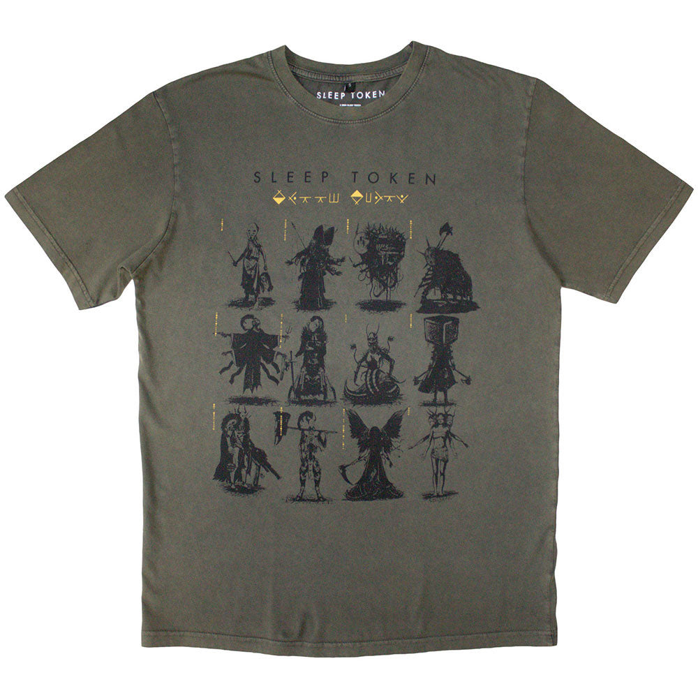 Grid Stone Wash T-shirt