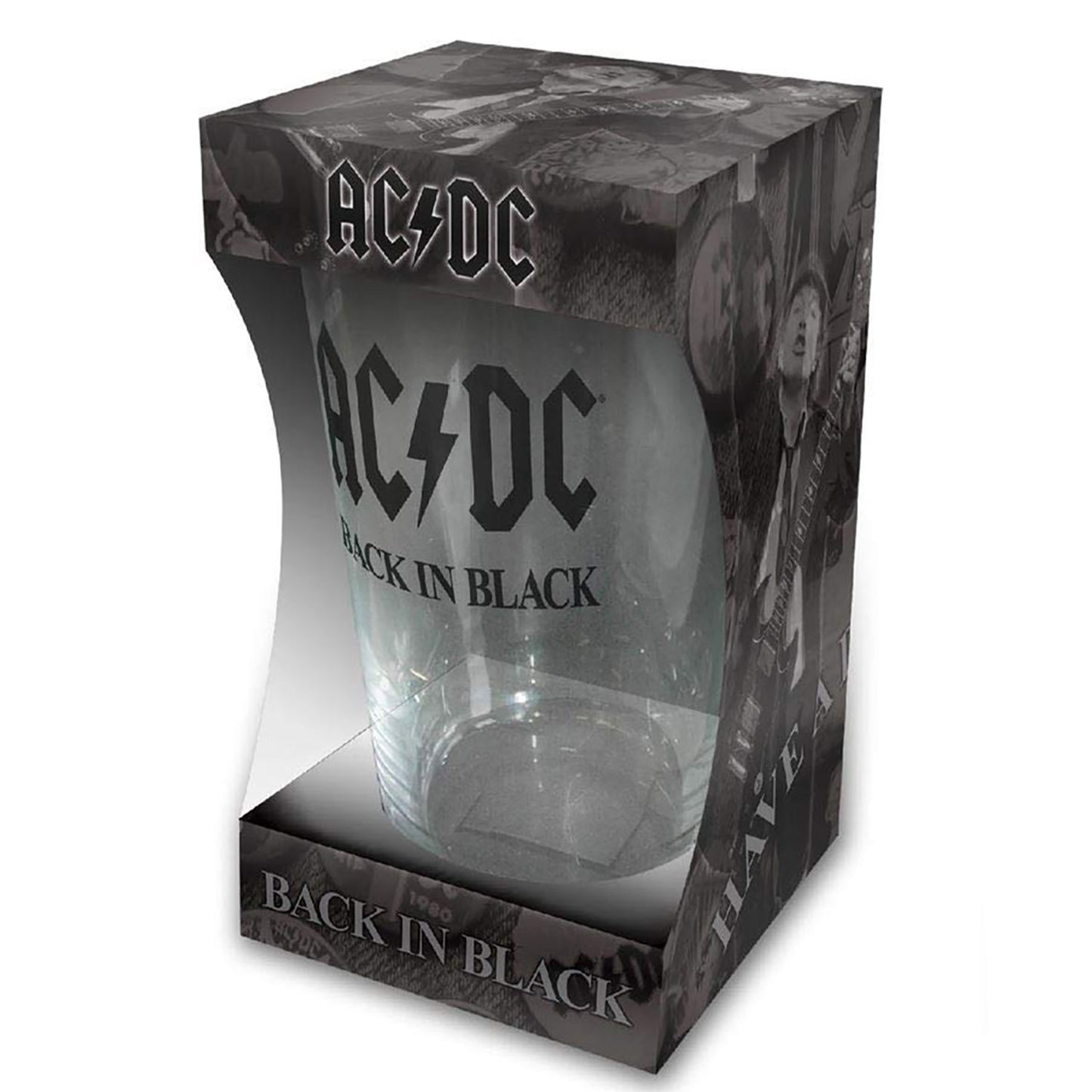 Back In Black Pint Glass