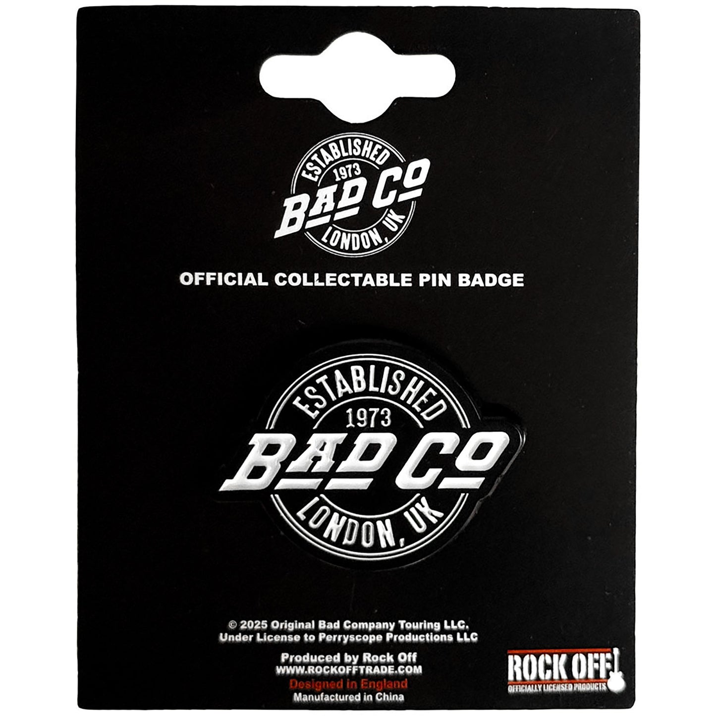 Est. 1973 Circle Logo Pewter Pin Badge