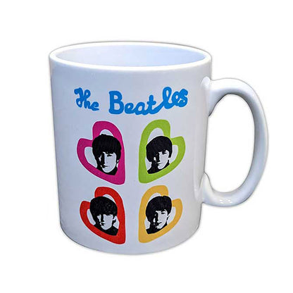 A Hard Day's Night Headshot Hearts Coffee Mug