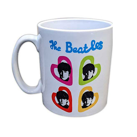 A Hard Day's Night Headshot Hearts Coffee Mug