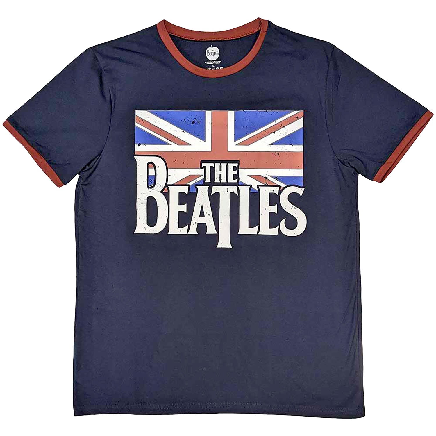 Beatles Drop T Logo & Vintage Flag T-shirt