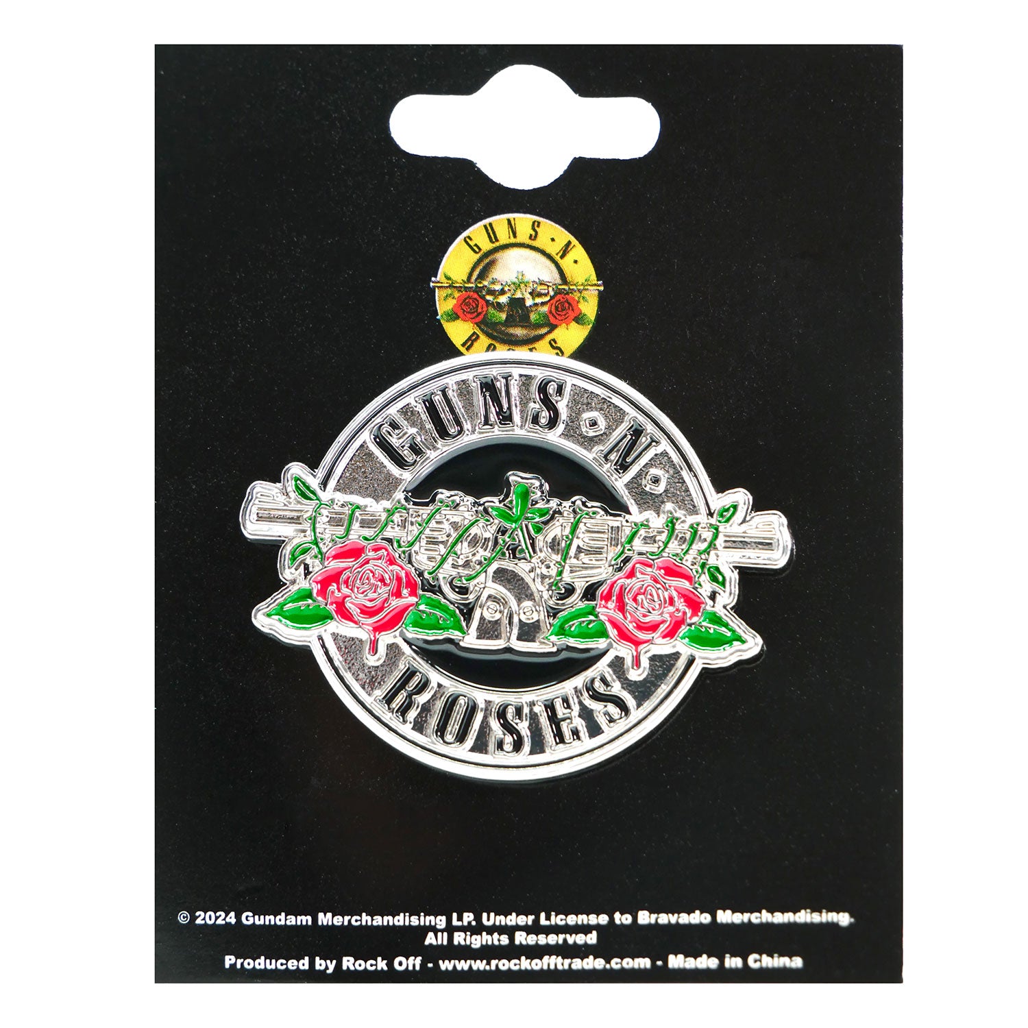 Silver Circle Logo Pewter Pin Badge