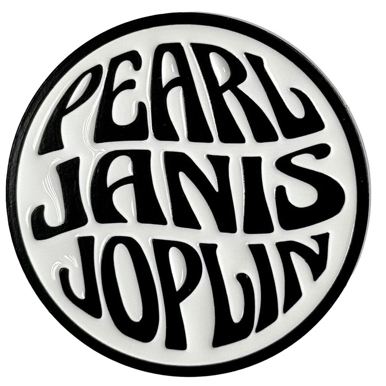 Pearl Emblem Mono Pewter Pin Badge