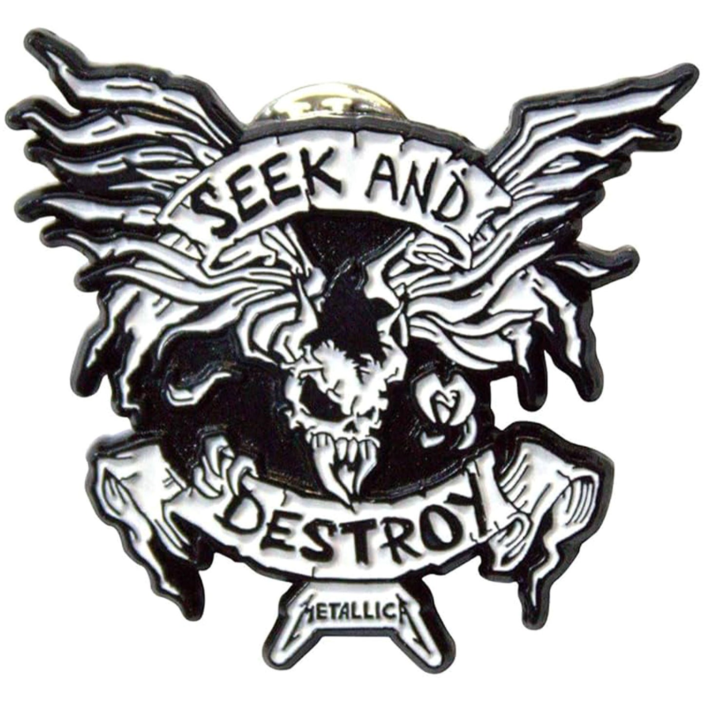Seek & Destroy Pewter Pin Badge