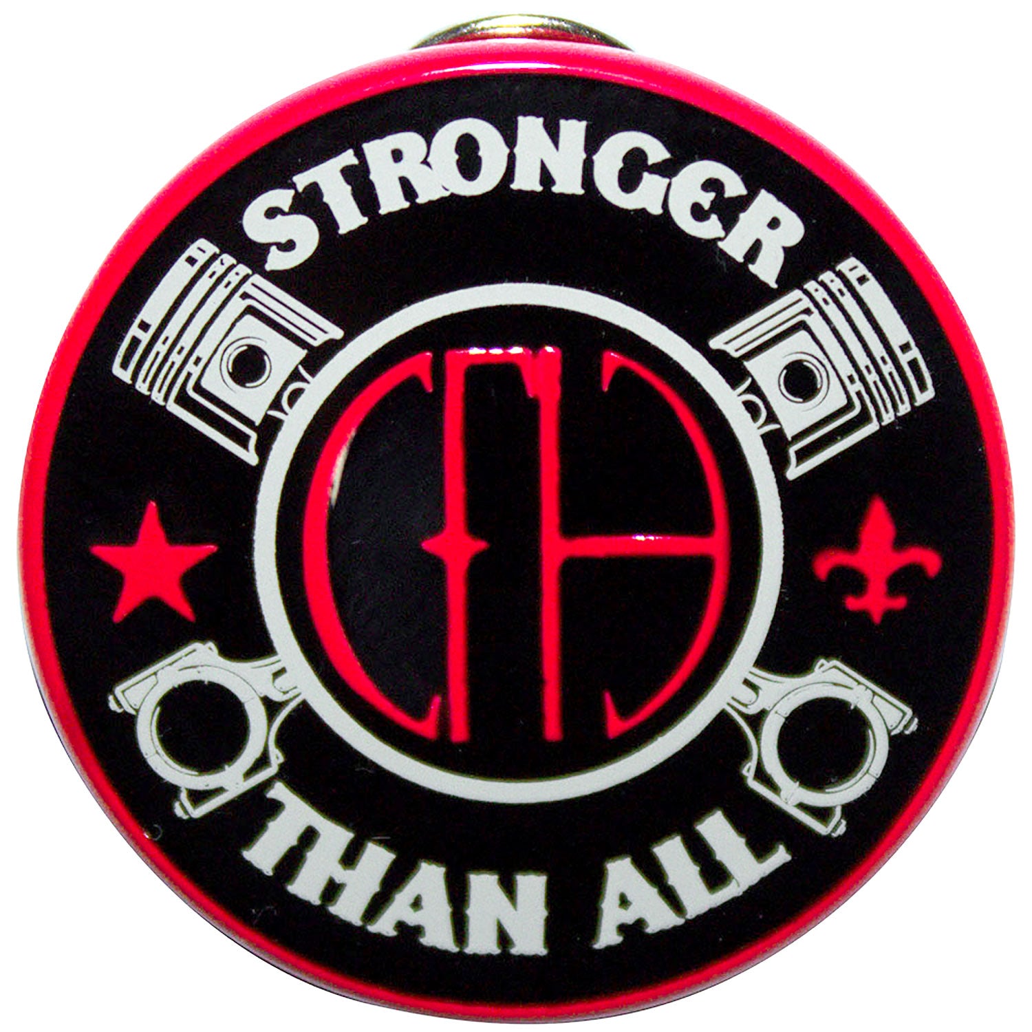 Stronger Pewter Pin Badge