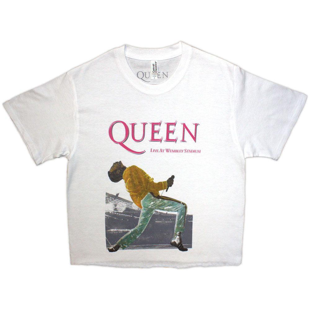 Queen Wembley Stadium Magenta Logo Girls Jr Front