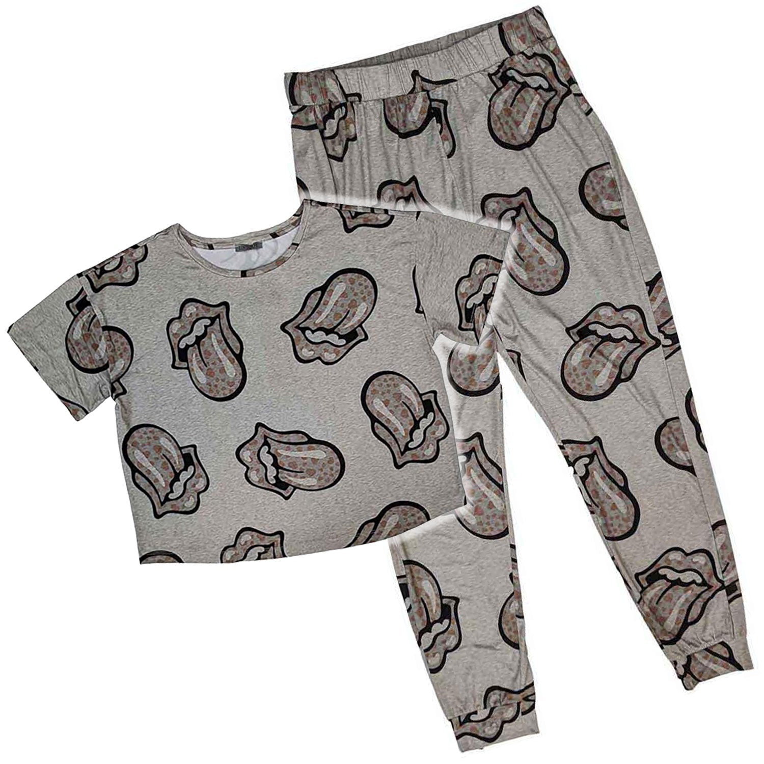 Rolling Stones Heart Tongue Loungewear