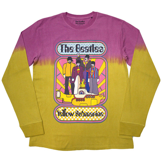 Yellow Submarine Band Frame Stone Wash Long Sleeve