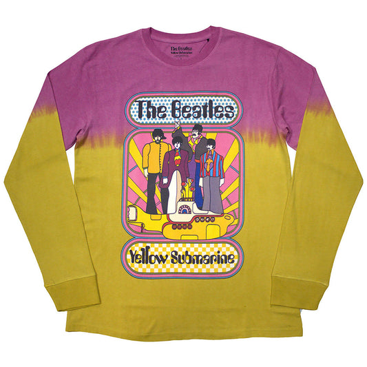 Yellow Submarine Band Frame Stone Wash Long Sleeve