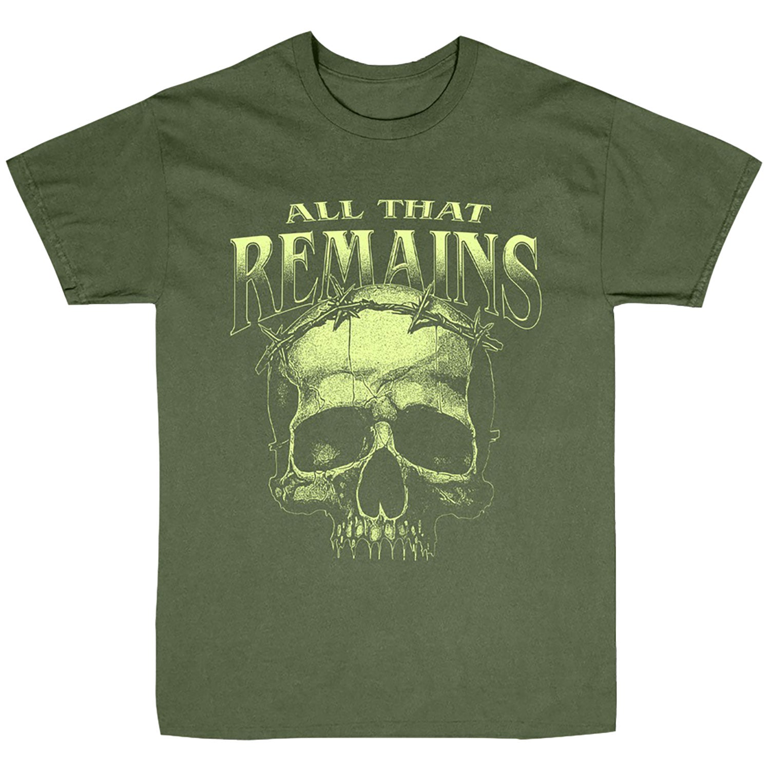 All That Remains Barbed Wire Skull T-shirt