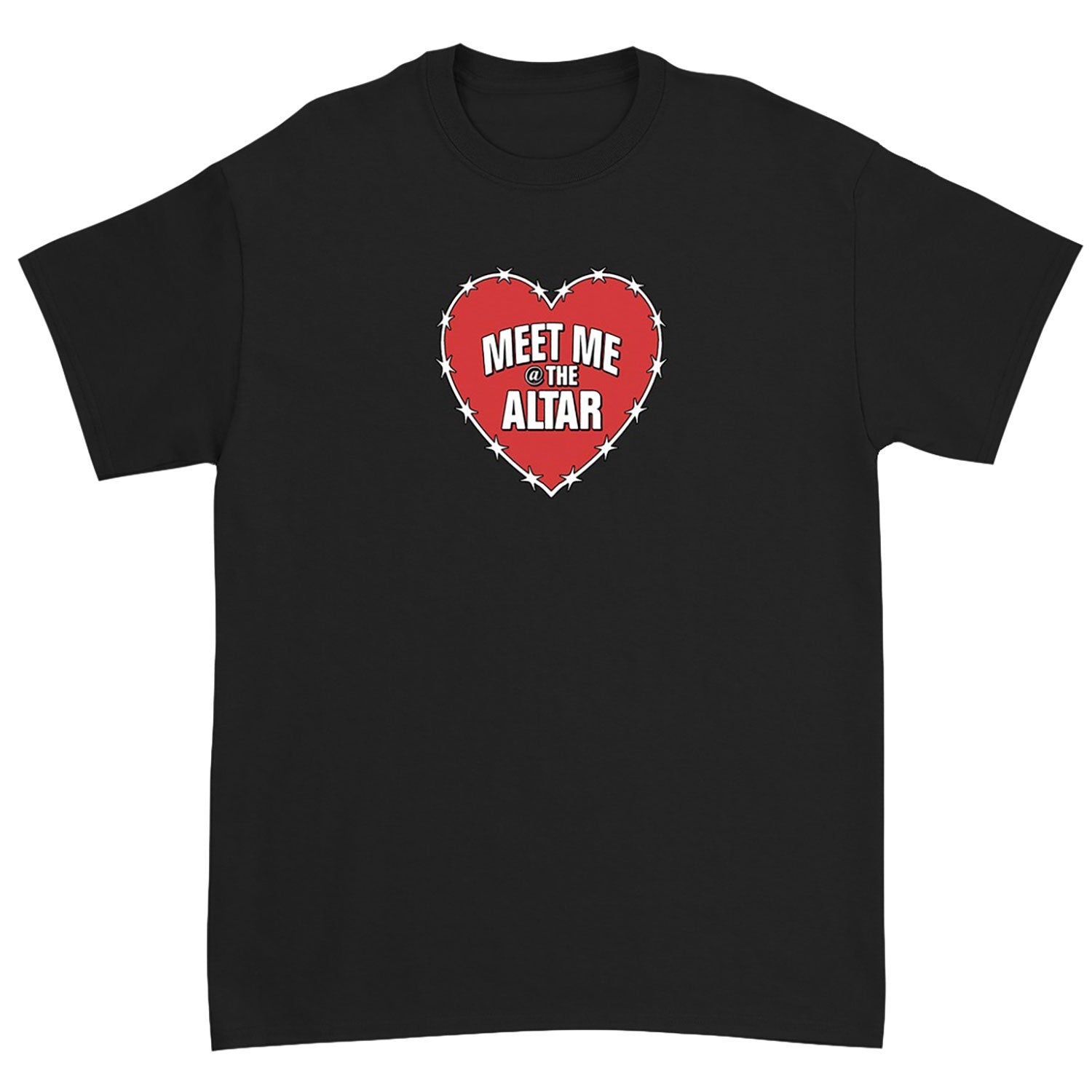 Meet Me @ The Altar Barbed Wire Heart T-shirt