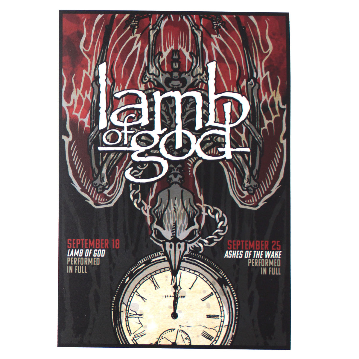 Admat Lamb Of God Streaming Admat Concert Promo Poster | Lamb Of God Merch Store