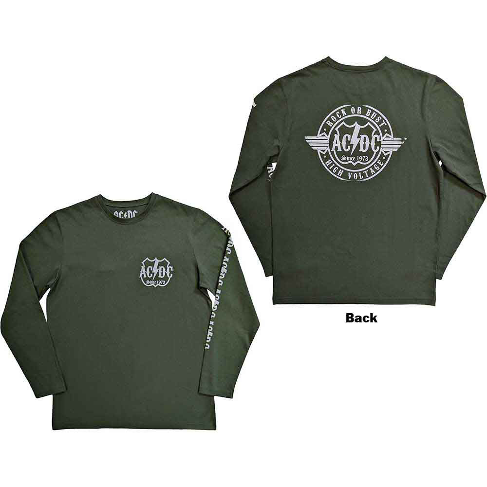 AC/DC Rock Or Bust Long Sleeve Front