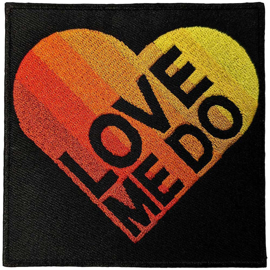 Love Me Do Gradient Heart Woven Patch