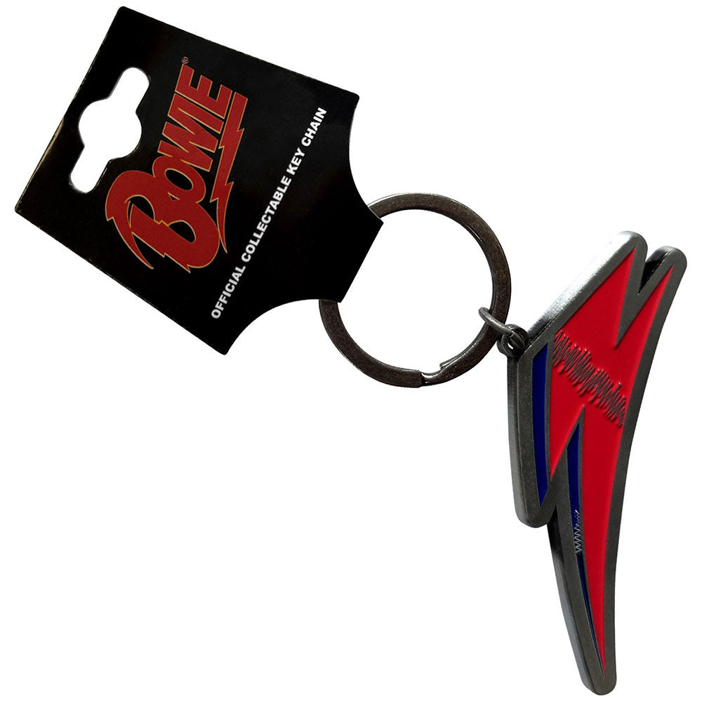 David Bowie Flash Metal Key Chain