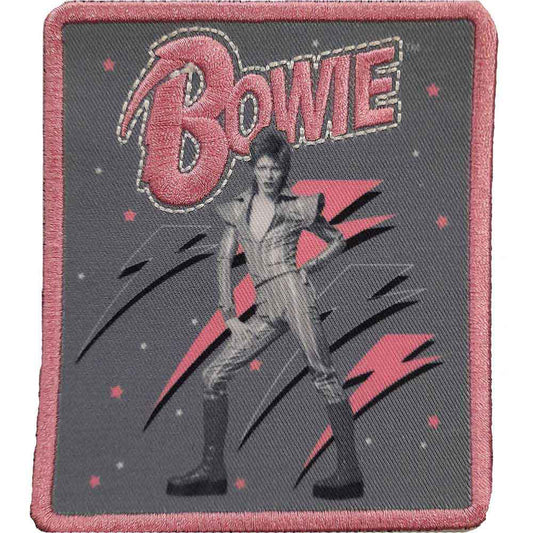 Pink Flash Woven Logo Woven Patch