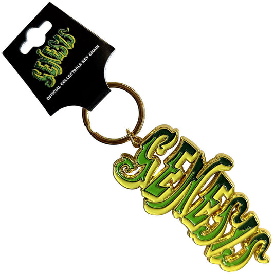 Green Classic Logo Metal Key Chain