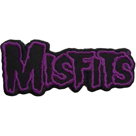 Misfits Purple Border Logo Woven Patch Front