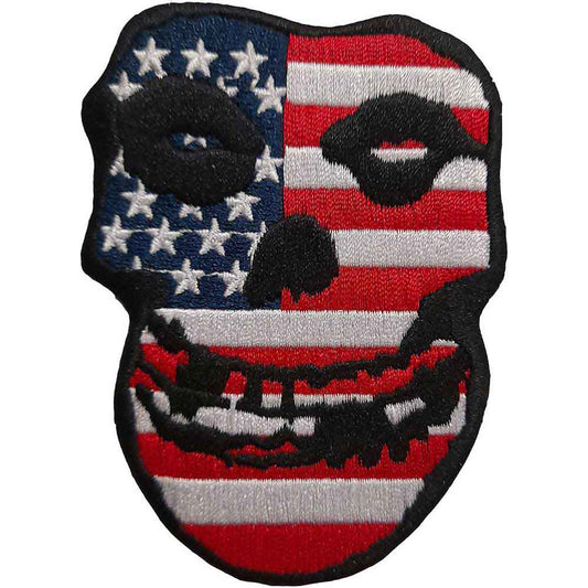 Usa Skull Woven Patch