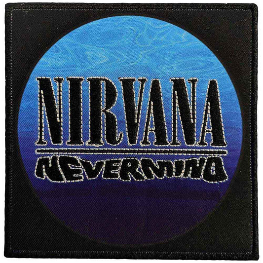Nevermind Wavy Logo Woven Patch