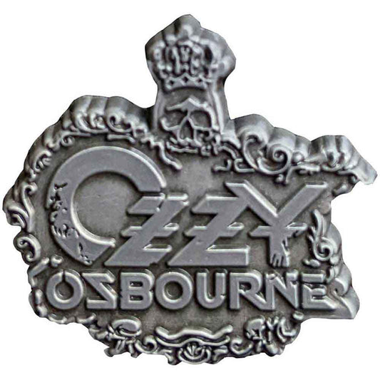 Ozzy Osbourne Crest Pewter Pin Badge