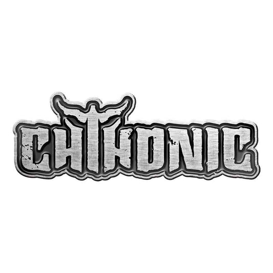 Chthonic Logo Pewter Pin Badge Front