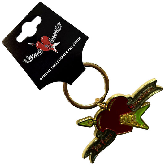 Tom Petty & The Heartbreakers Flying Heart Metal Key Chain