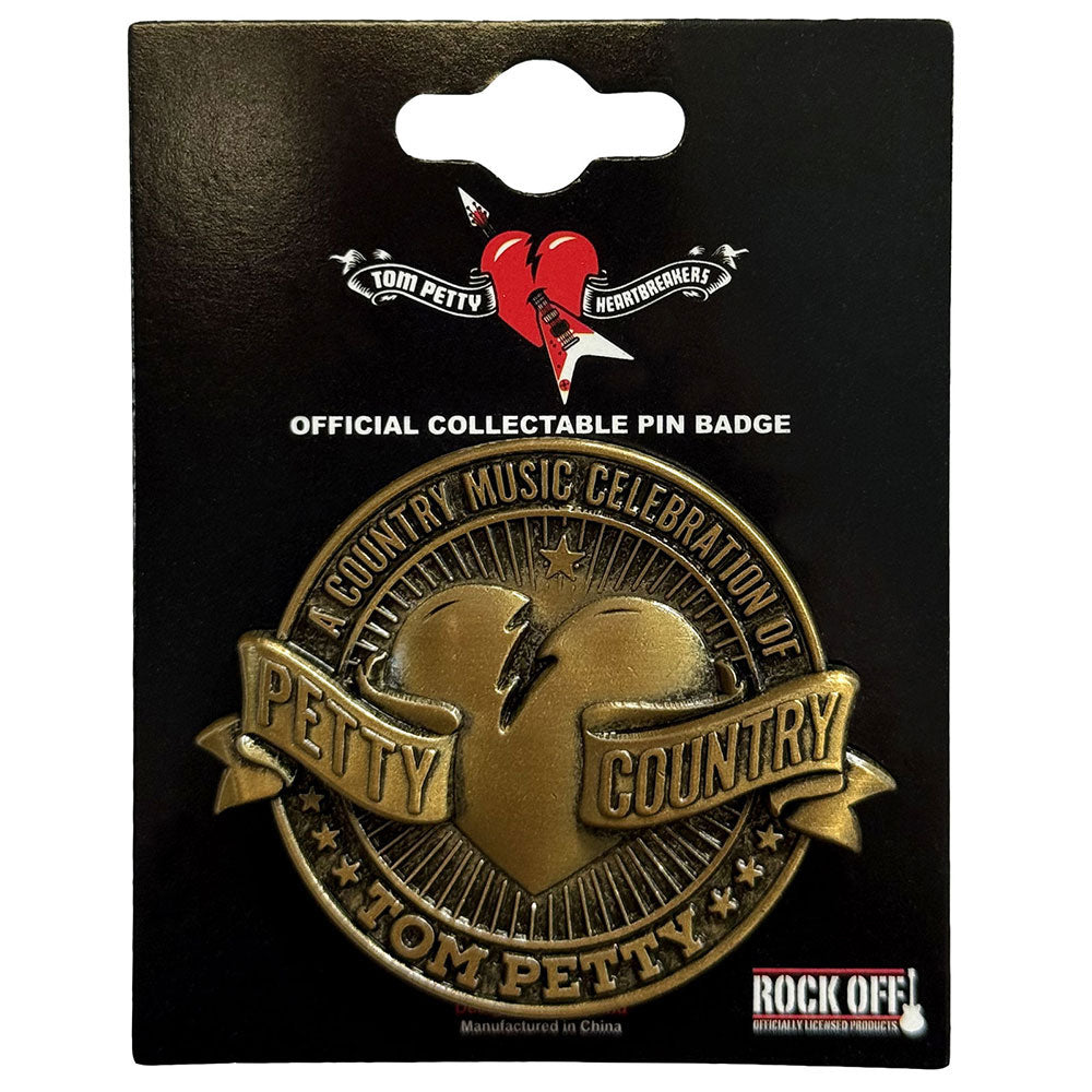 Tom Petty & The Heartbreakers Petty Country Pewter Pin Badge