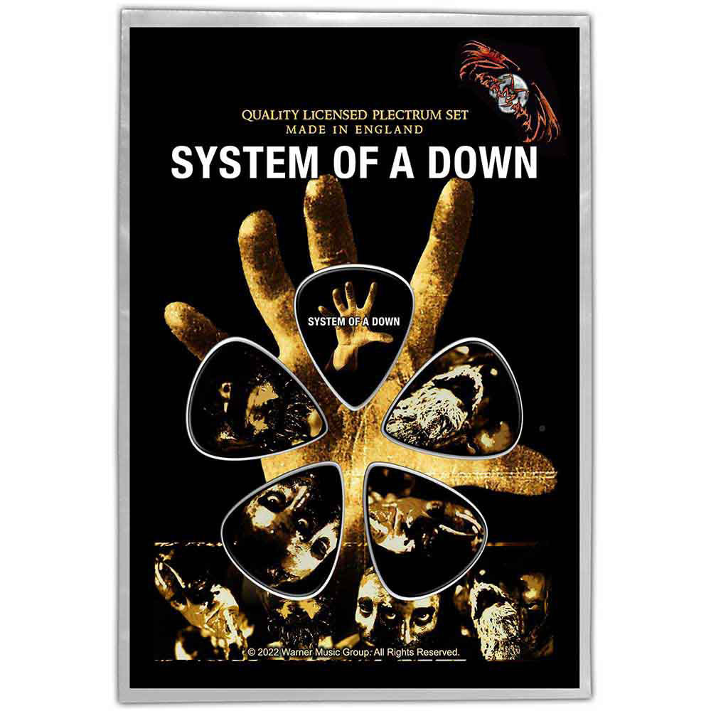 System Of A Down Hand Guitar Pick