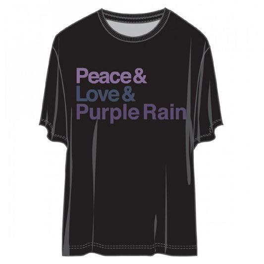Peace Love And Purple Rain Tee (Black) T-shirt