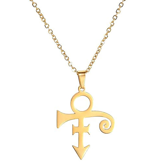 Prince Gold Love Symbol Necklace Necklace