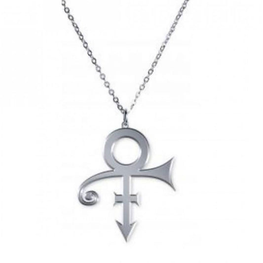 Prince Silver Love Symbol Necklace Necklace