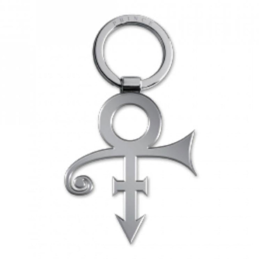 Prince Silver Love Symbol Keychain Metal Key Chain | Prince Merch Store