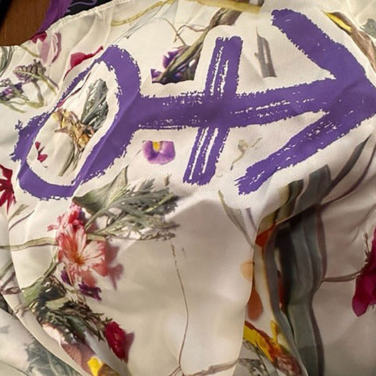 Floral Love Symbol Scarf Neck Ties & Scarves