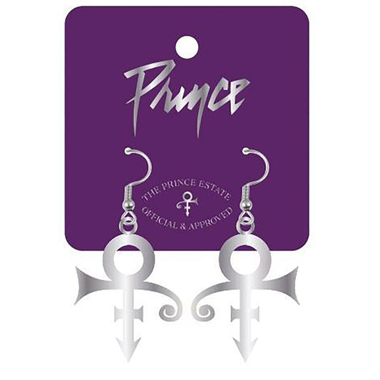 Prince Silver Love Symbol Earrings Earrings
