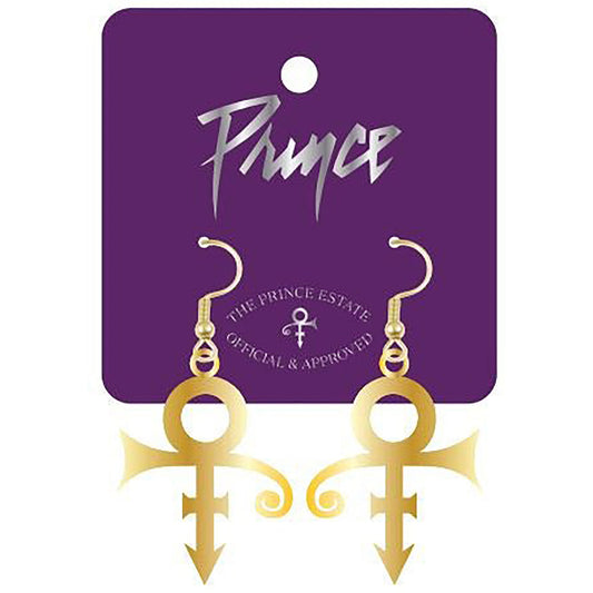 Prince Gold Love Symbol Earrings Earrings