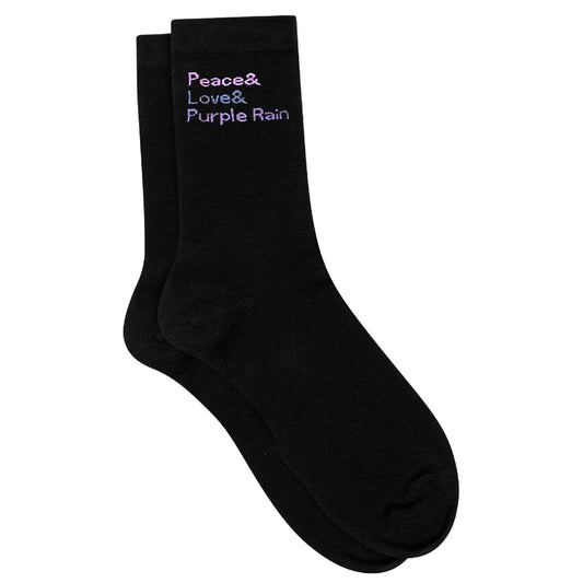 Peace & Love & Purple Rain Socks Socks
