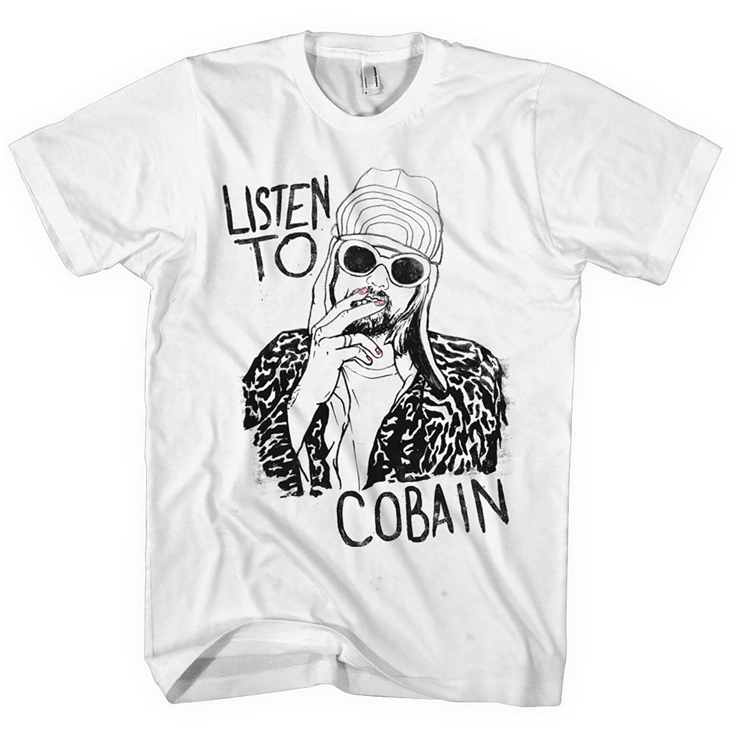 Kurt Cobain Listen to Cobain Tee T-shirt