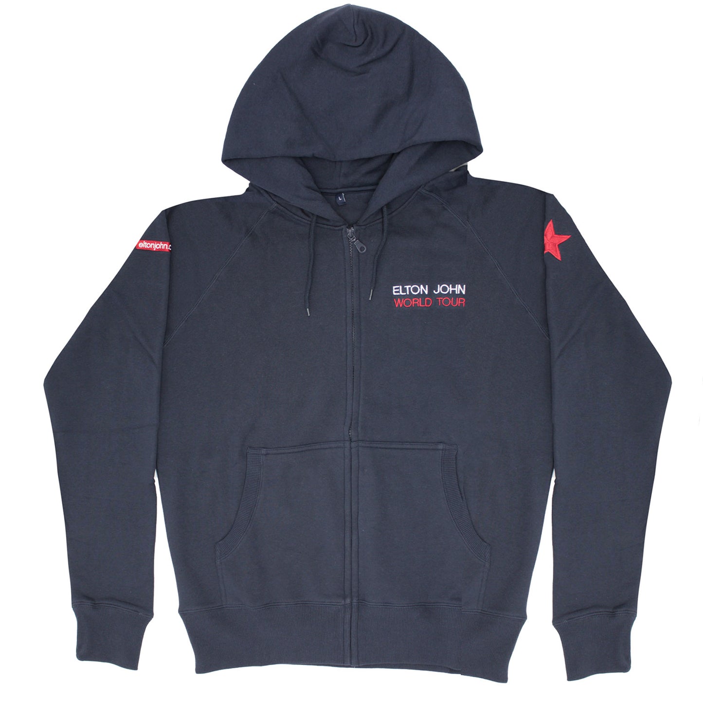 Embroidered World Tour (Very Rare Only 1 Available) Zippered Hooded Sweatshirt