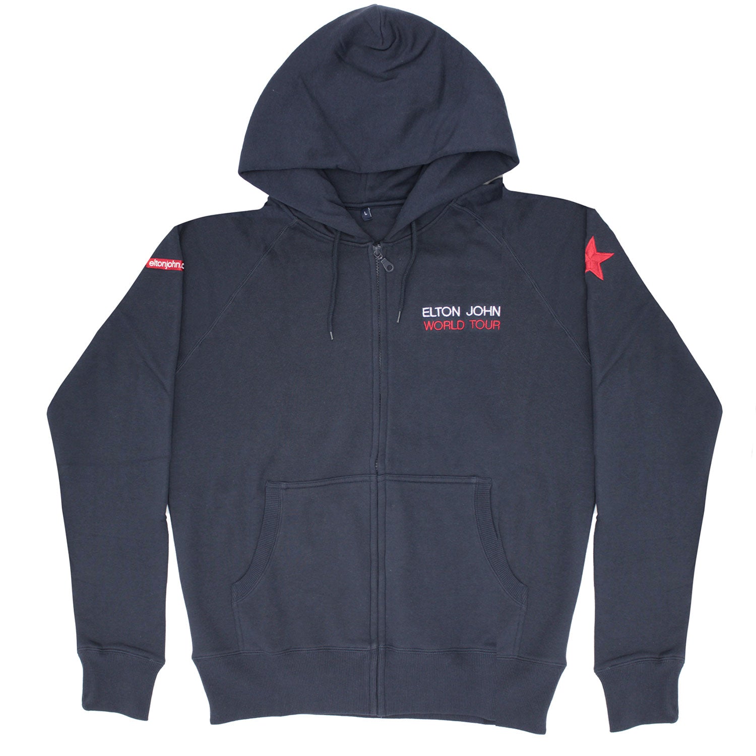 Embroidered World Tour (Very Rare Only 1 Available) Zippered Hooded Sweatshirt