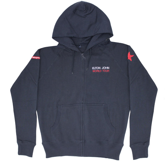 Embroidered World Tour (Very Rare Only 1 Available) Zippered Hooded Sweatshirt