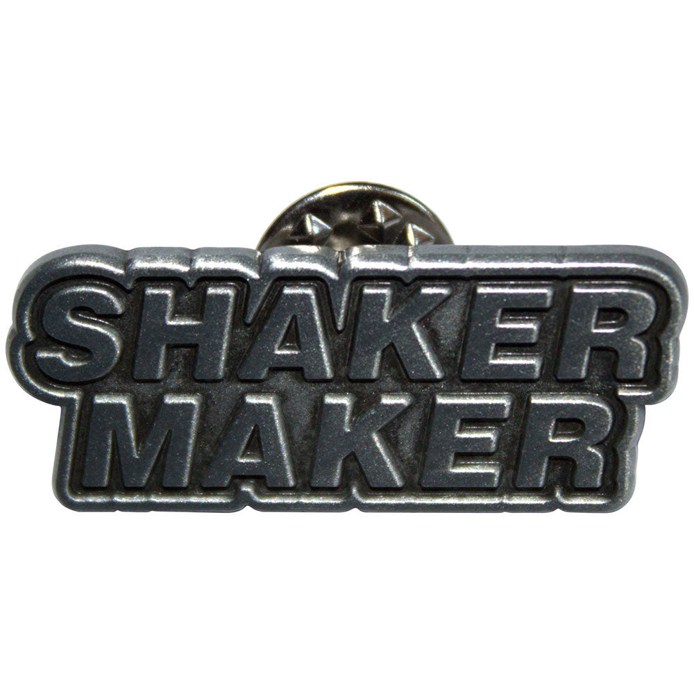 Oasis Shakermaker Pewter Pin Badge