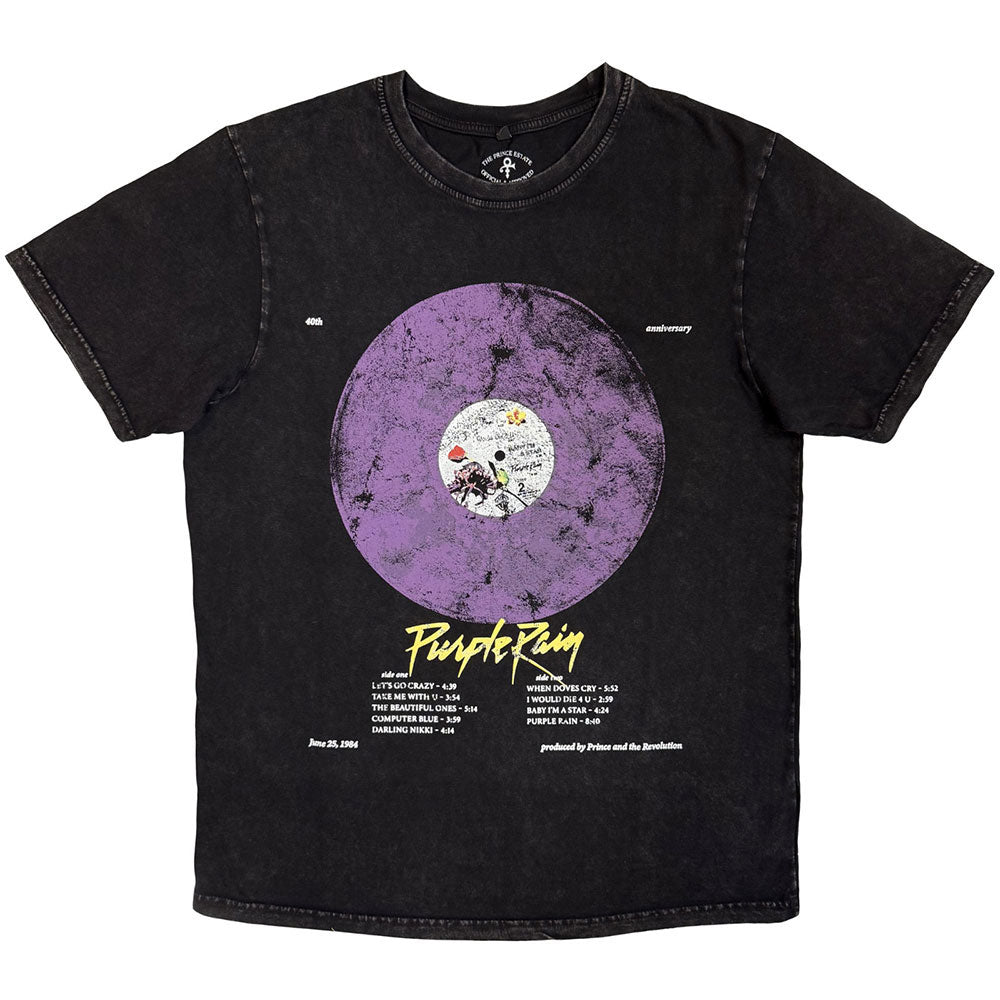Purple Rain Disc Stone Wash T-shirt