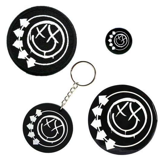 Smiley Face Accessories Pack Rubber Key Chain