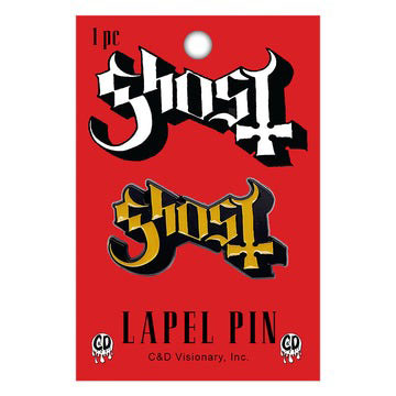 Ghost Logo Pewter Pin Badge