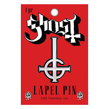 Ghost Grucifix Pewter Pin Badge