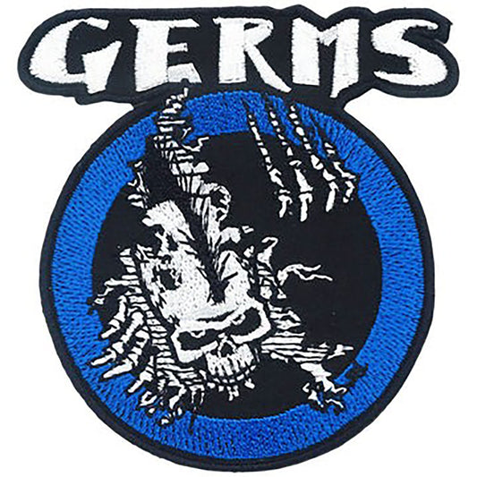 Germs Skull Logo Embroidered Patch Front