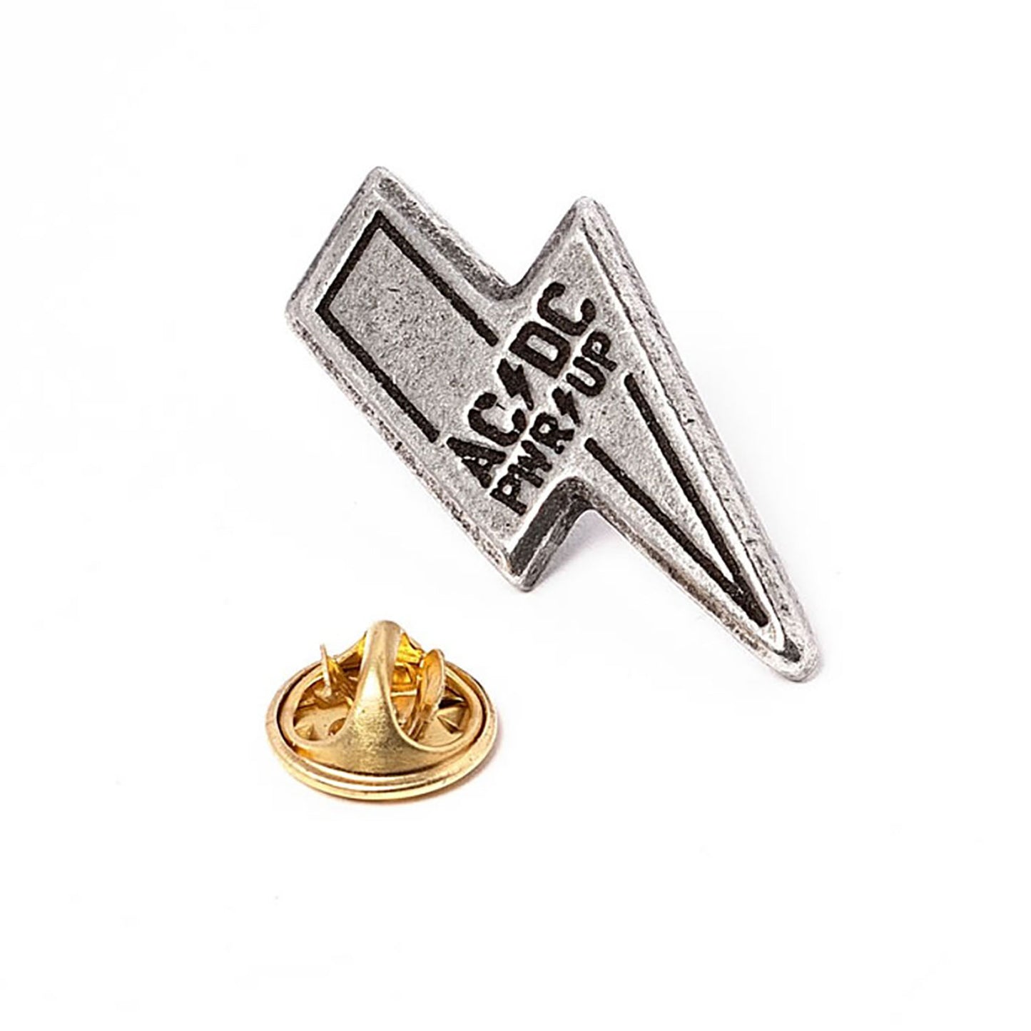 PWR/UP Pin Badge Pewter Pin Badge