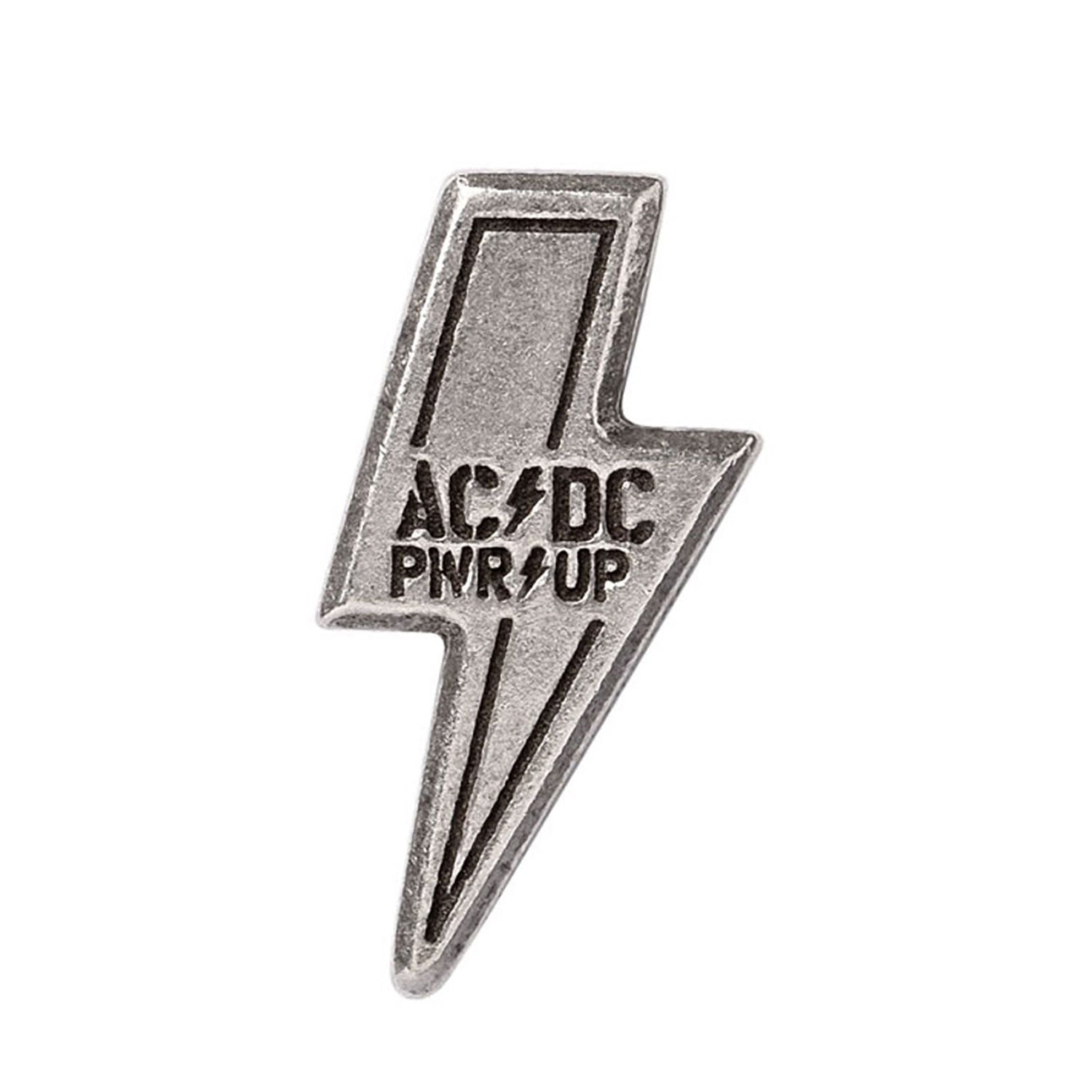 PWR/UP Pin Badge Pewter Pin Badge